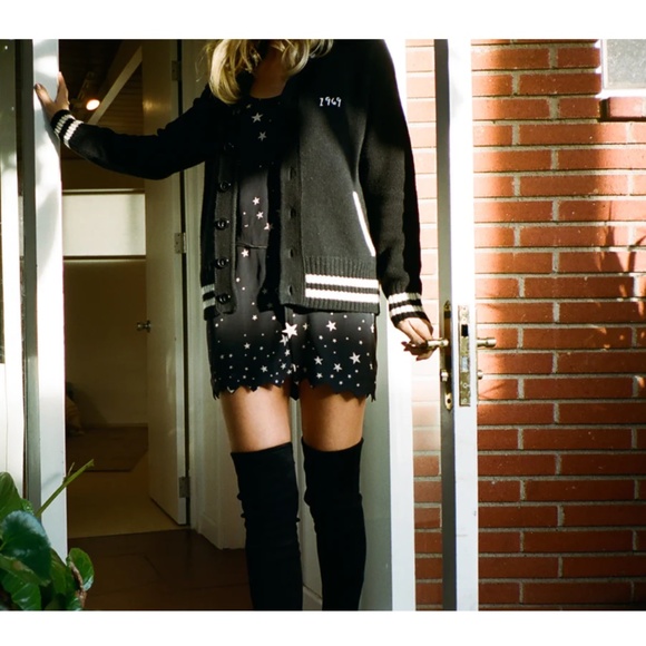 COPY - BNWT 1969 Stoned Immaculate High black Cardigan sweater w white accents … - Picture 7 of 16